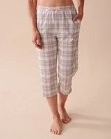 Capri jambe droite en coton