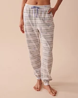 Pantalon de pyjama ajusté en coton