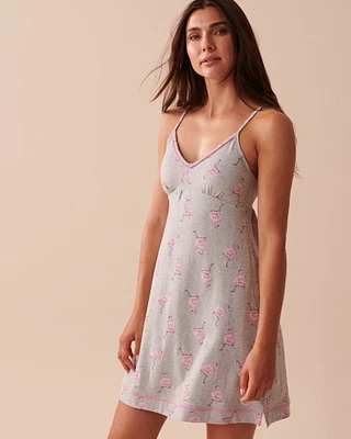 Nuisette flamant rose en coton