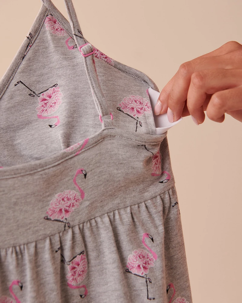 Nuisette flamant rose en coton