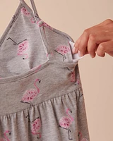 Nuisette flamant rose en coton