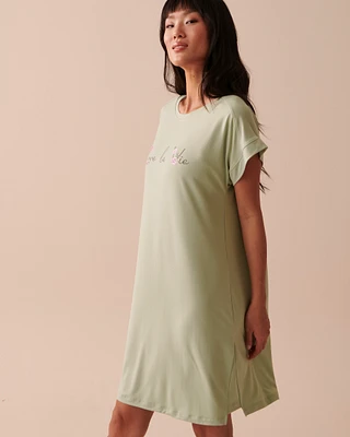 Chemise de nuit manches courtes ultra douce