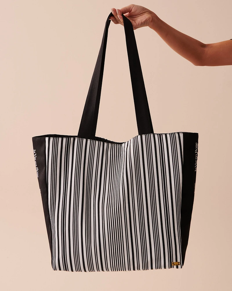 Striped Beach Bag