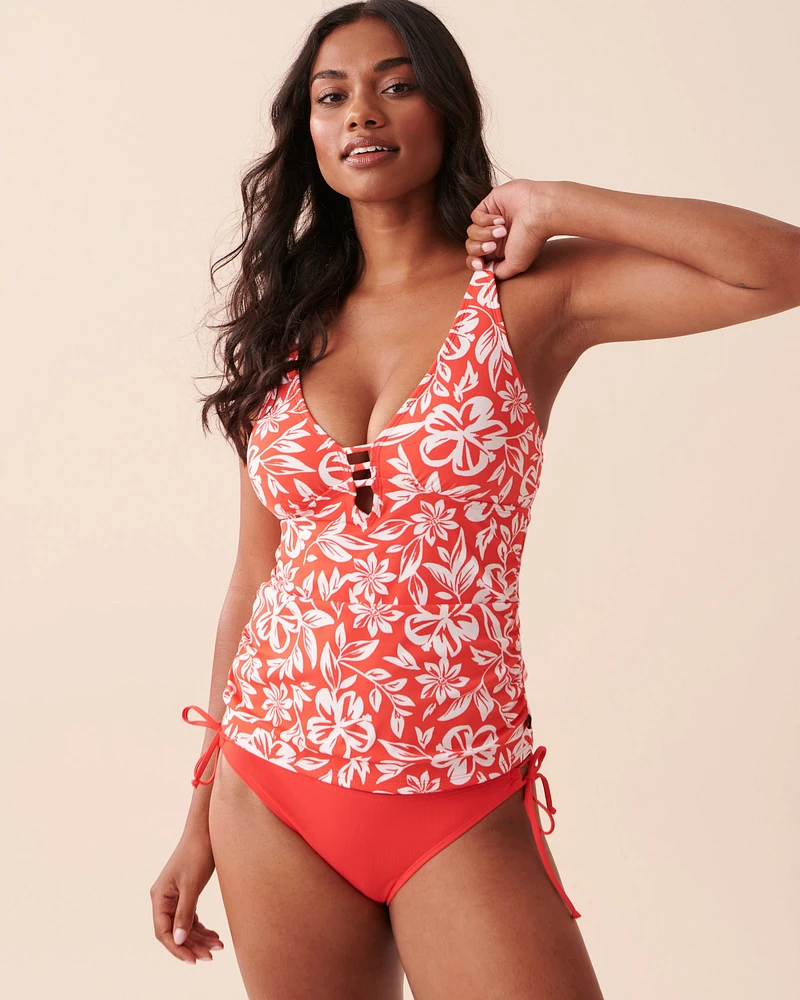 TAHITI Textured Cross Back Tankini Top