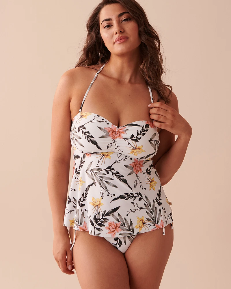 Haut tankini bandeau TROPICAL