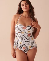 Haut tankini bandeau TROPICAL