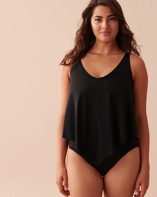 BLACK D Cup Flowy Tankini Top