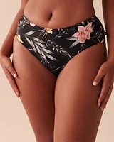 Bas de bikini taille mi-haute TROPICAL