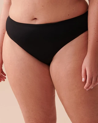 Bas de bikini cheeky taille mi-haute BLACK
