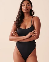 TROPICAL Scoop Neck One-piece Swimsuit