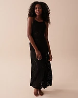 Robe longue en crochet