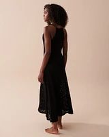Robe longue en crochet