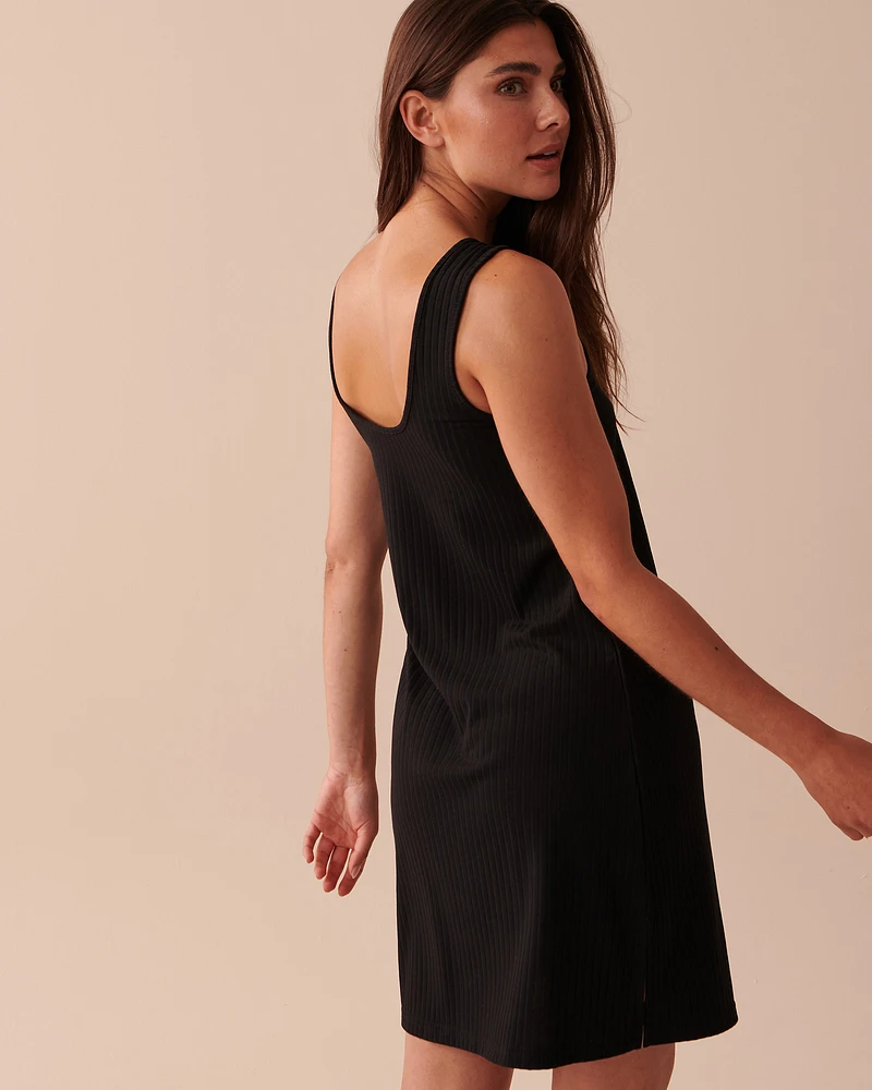 Ribbed Sleeveless Dress