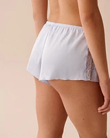 Ensemble 2 pièces satin et dentelle