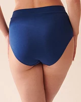 Culotte bikini taille haute en coton