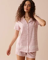 Floral Button-down Short Sleeve Shirt
