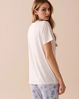 T-shirt ultra doux à imprimé colibris