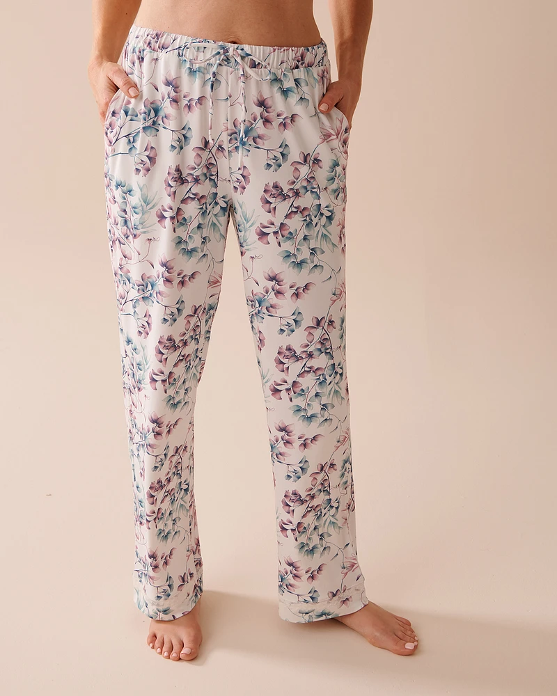 Bucolic Print Super Soft Lace Trim Pants