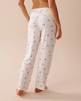 Pantalon de pyjama ultra doux à imprimé colibris