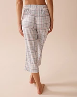 Pastel Plaid Bamboo Capris