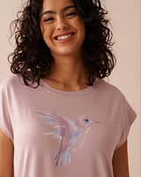 Hummingbird Print Super Soft Sleepshirt