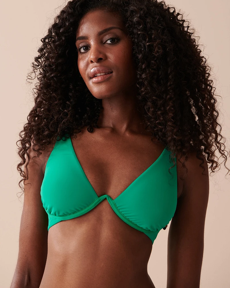 EMERALD Plunge Bikini Top