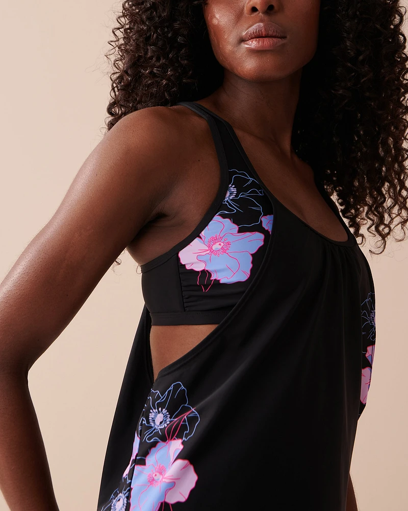 Haut tankini bralette NEON FLOWERS