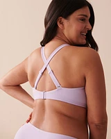 TEXTURED PASTEL D Cup Triangle Bikini Top