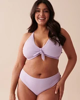 TEXTURED PASTEL D Cup Triangle Bikini Top