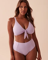 TEXTURED PASTEL D Cup Triangle Bikini Top