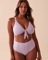 TEXTURED PASTEL High Waist Bikini Bottom