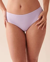 TEXTURED PASTEL Mid Waist Cheeky Bikini Bottom