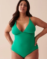 EMERALD Plunge One-piece Swimsuit