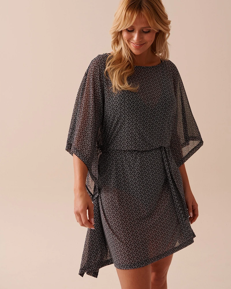 Printed Mesh Tunic