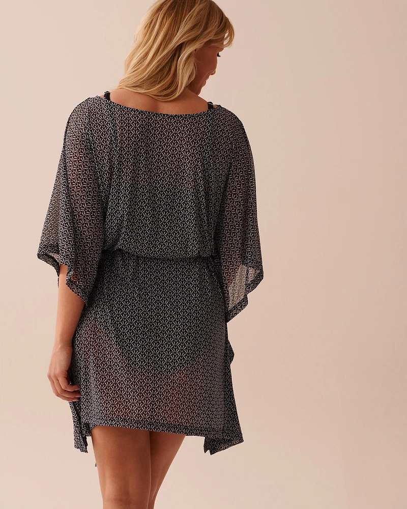 Printed Mesh Tunic