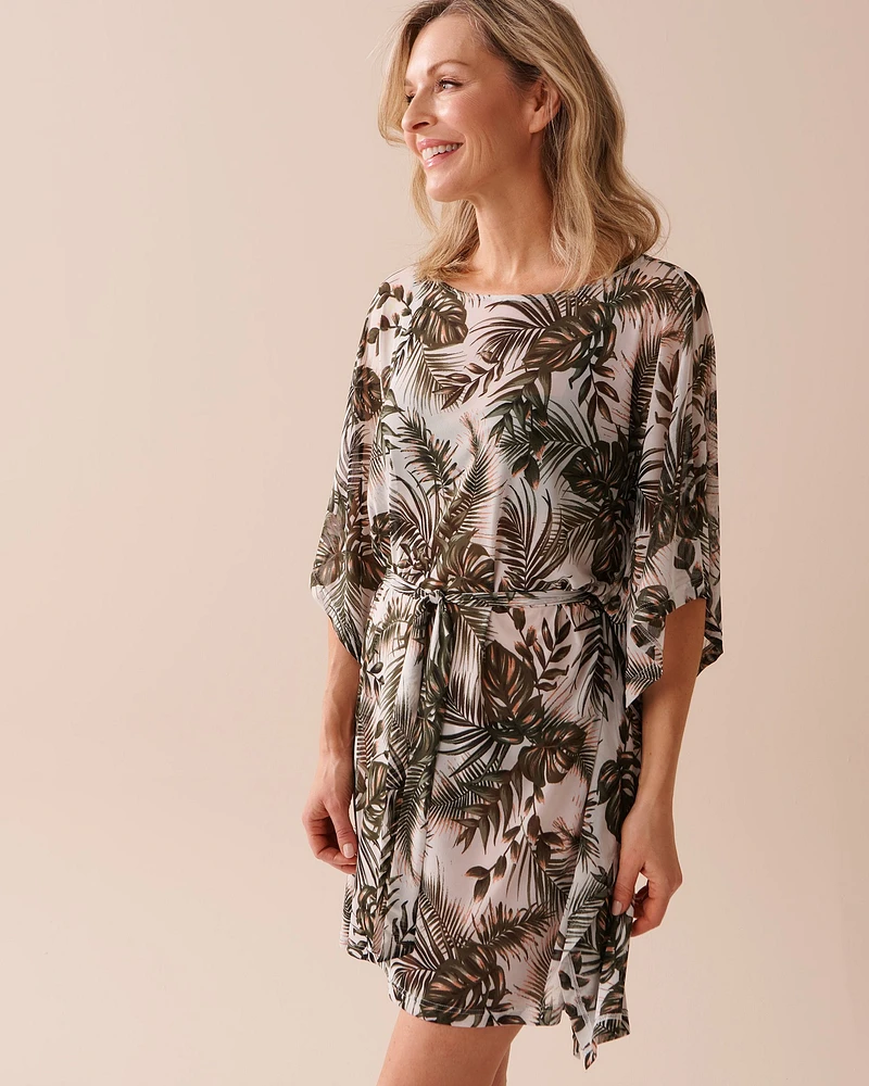 Printed Mesh Tunic