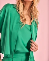 Chemisier court en satin
