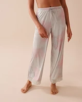 Pantalon bordure de dentelle en fibres recyclées