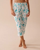 Sea Turtle Print Super Soft Capris