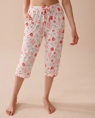 Capri ultra doux à fleurs roses