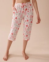 Capri ultra doux à fleurs roses