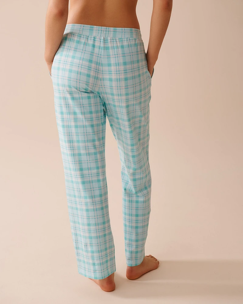 Pantalon de pyjama en coton à rayures