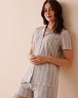 Ensemble pyjama à imprimé marguerite avec chemisier