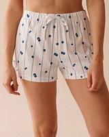 Ensemble pyjama à imprimé bleuets avec chemisier
