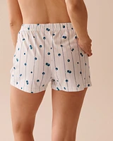 Ensemble pyjama à imprimé bleuets avec chemisier