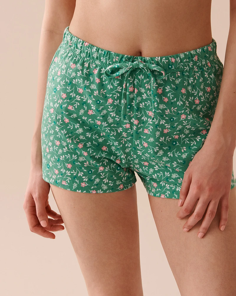 Ensemble pyjama à imprimé fleurs avec chemisier