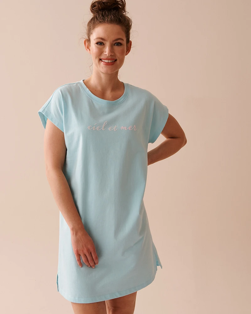 Cotton Short Sleeve Sleepshirt