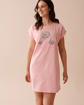 Cotton Short Sleeve Sleepshirt