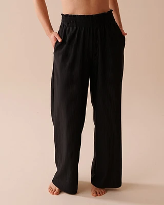 Pantalon à effet pliss