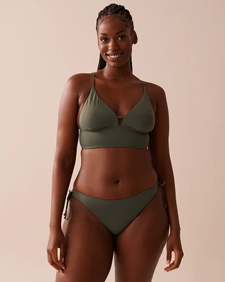 Haut de bikini triangle long KAKI